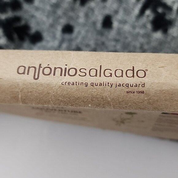 Antonio Salgado  Throw Blanket Grey Black Knit Cotton Blend 50" X 63" Snowflakes - Picture 10 of 12